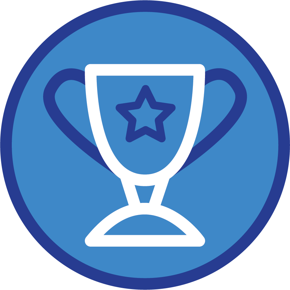 Icon of a trophy for best project