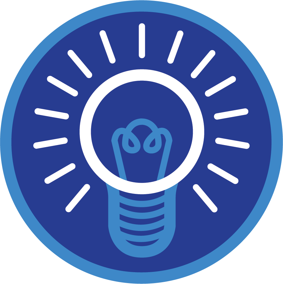 Icon of a lightbulb for the sportlight award